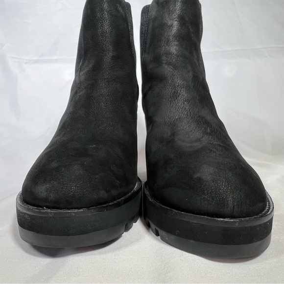 Eileen Fisher Adele Wedge Nubuck Leather Booties Ankle Boots Slip On Size 10 EUC - Picture 6 of 13